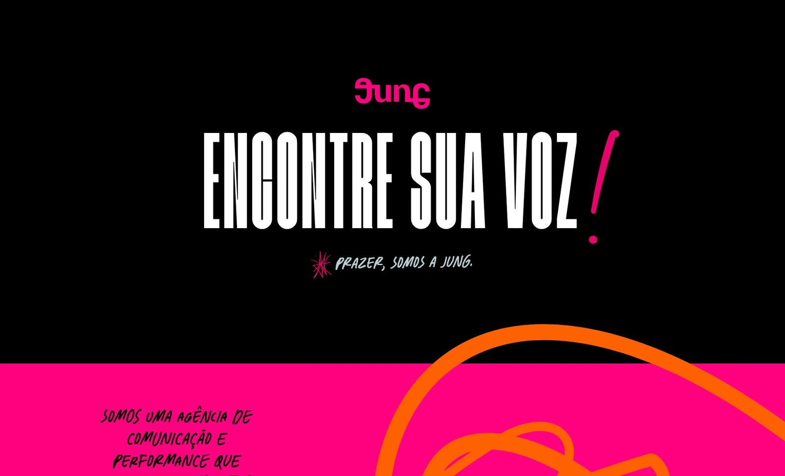 Site institucional da agência Jungcria